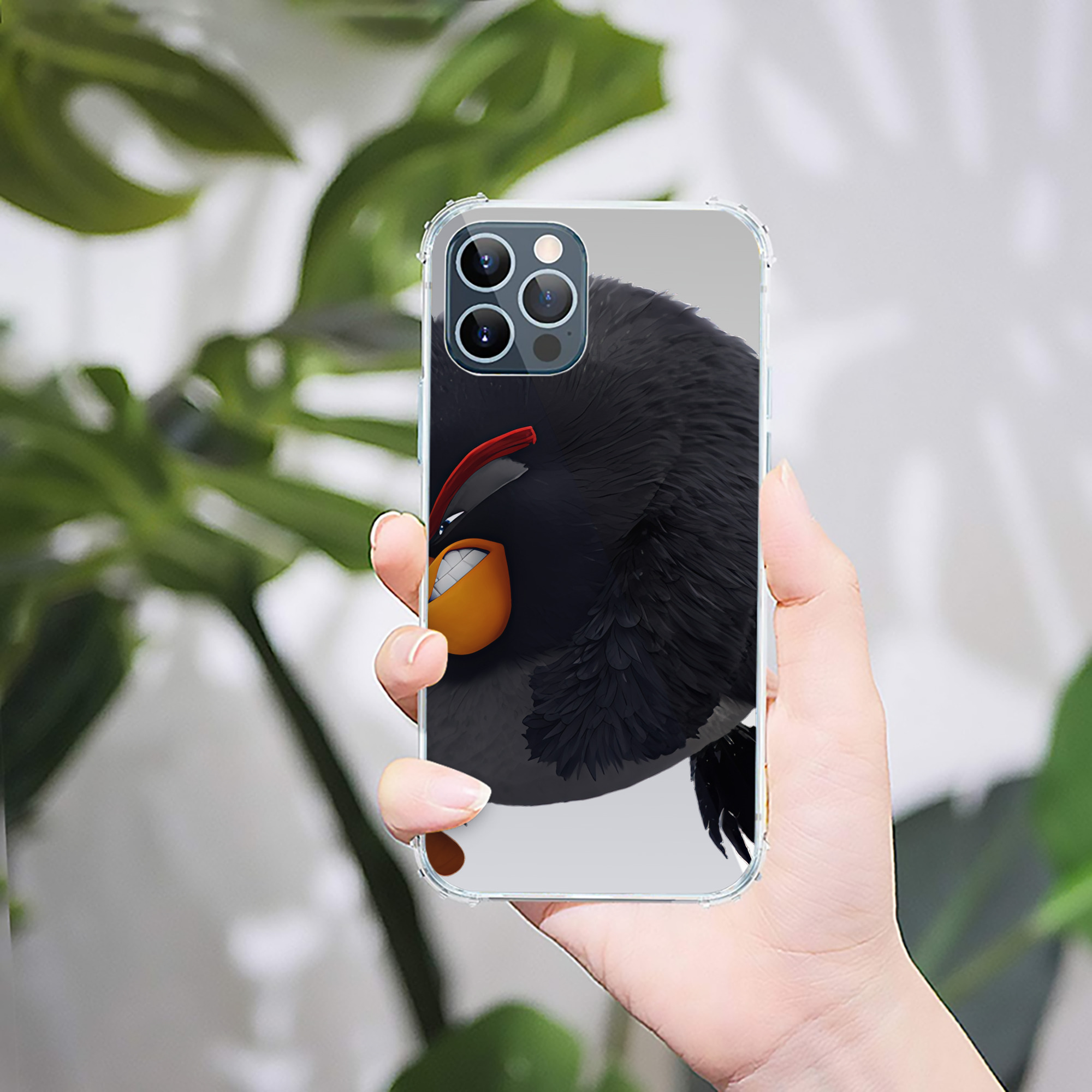 （画像用） Angry Birds アングリーバード 【iPhone 12シリーズ対応】透明スマホケース（クリアソフトケース）